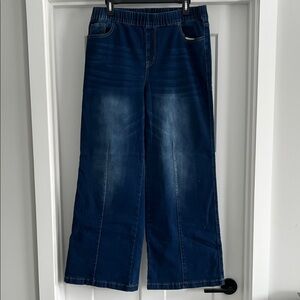 XL Cotton Blend Jeans - Dark Indigo Waistband - 233